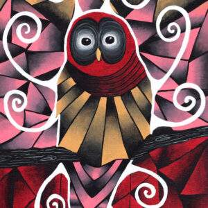 Shattered Hoot Original Painting