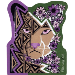 Flower Cougar sticker