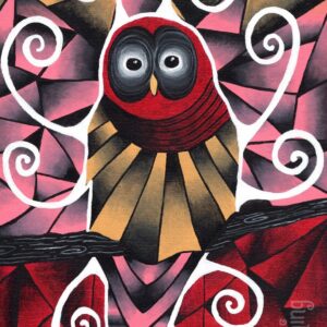 Shattered Hoot print